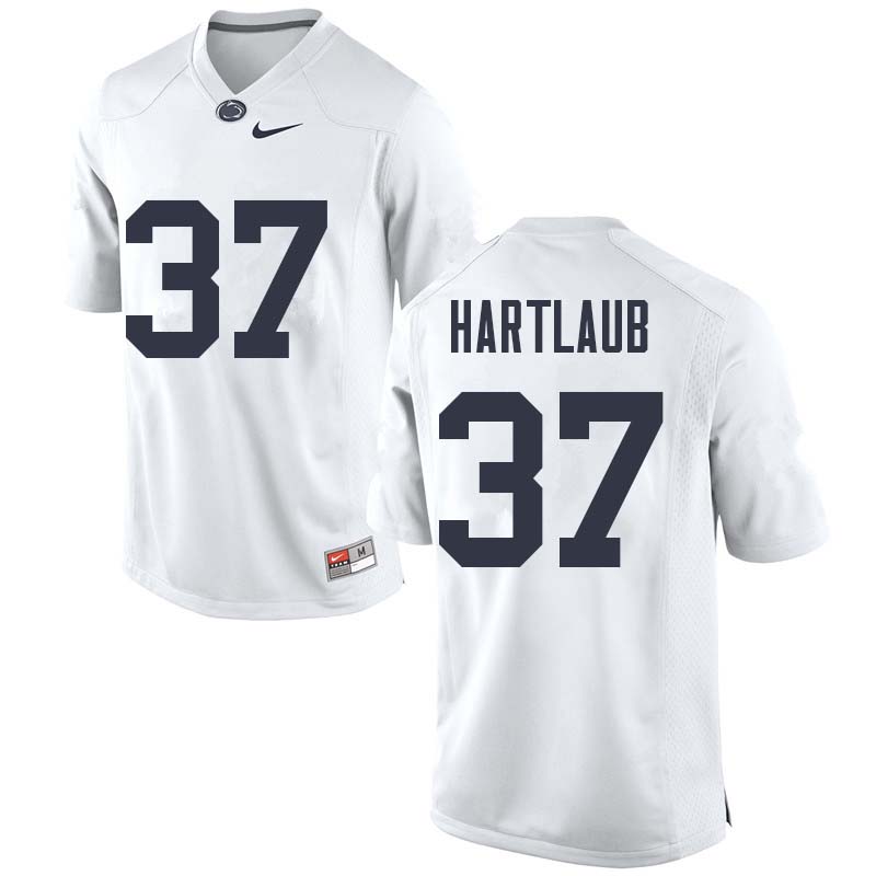Men #37 Drew Hartlaub Penn State Nittany Lions College Football Jerseys Sale-White